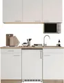RESPEKTA Pantryküche Luis, Duo Kochfeld, wahlweise mit Mikrowelle, Korpus Eiche Sägerau, Breite 150 cm, in exclusiver Konfiguration für OTTO