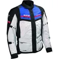 DIFI Sierra Nevada 3 Aerotex wasserdichte Motorrad Textiljacke, schwarz-blau, Größe L für Männer