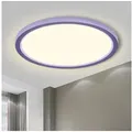 LQWELL LED Deckenleuchte LED-CEIL-RUND, LED fest integriert, neutralweiß, LED Deckenleuchte, 18W, 1600LM lila