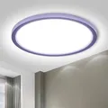 LQWELL® Deckenleuchte LED Deckenlampe, IP44 Wasserfest Badlampe Rund Flach 18W 6000K 1600LM Modern Schlicht Lampe Dünn für Wohnzimmer Badezimmer Schlafzimmer Küche Balkon Keller Büro, 220 * 24mm