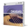 D'Addario EJ26-3D Phosphorbronze-Saiten für Akustikgitarren, Custom Light, 11-52, 3 Sets