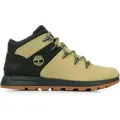 Timberland Sprint Trekker Mid Boot - Herren Winter Schuhe Stiefel Leder Beige TB0A6HZ-EN7 , EU 43 US 9 - Schwarz/Grün - 43