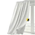 Beautex Verdunkelungsvorhang Verdunkelungsgardine Kräuselband Vorhang blickdicht abdunkelnd (1 St), Kräuselband, verdunkelnd weiß 140 cm x 245 cm