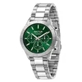 SECTOR Herren Multifunktionsuhr 270 Edelstahlgehäuse 41 Mm Grünes Zifferblatt