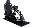 SIM Racing Cockpit Seat Pro Sim Rig SCHWARZ | Gaming Simulator Cockpit | Rennsimulator Lenkradständer Race Weave Anthrazit