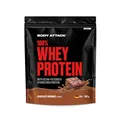 Body Attack 100% Whey Protein - Chocolate Brownie - 900 g - Made in Germany - Extra cremiges Eiweißpulver mit Hydrolysat & BCAA´s, unterstützt Muskelaufbau und Diäten - Für Sportler & Athleten