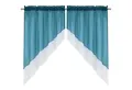 Delien Scheibengardine Beyza (2 St), Stangendurchzug, transparent, Zweifarbig
