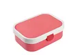 Mepal - Brotdose Kinder Campus - Bento Box Kinder - Brotdose Kinder mit Fächern & Gabel - Meal Prep Box mit Clip-Verschluss - BPA-frei & Spülmaschinenfest - 750 ml - Pink