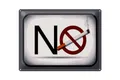 Blechschild Hinweis 40x30cm No smoking Rauchverbot