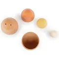 Bieco Silikon Matroschka für Kinder Chocolate Bliss | Badespielzeug Baby ab 1 Jahr | Montessori Spielzeug Baby | Babuschka Puppen badewannenspielz...