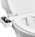 VEVOR Bidetaufsatz ultradünner Toilettensitz-Aufsatz mit 2 einziehbaren Düsen & einstellbarem Wasserdruck, nicht elektrischer Kaltwassersprüher für die Wasserwäsche vorne & hinten WC-Aufsatz
