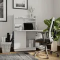 Sekretär Schreibtisch Alena, Weiß, 85 X 27 Cm, Vicco