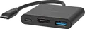 N CCGB64770BK01 - USB 3.0 Hub, 3 Port, 1x HDMI, 1x A, 1x C, schwarz