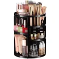 MakeupOrganizer, um 360 Grad drehbar, verstellbare Regalhöhe und vollständig ...