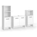 Badmöbel-set Karli, Weiß, 3-teilig, Vicco
