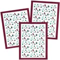 Geschirrtücher KRACHT 3er Pack Christmas Town ca.50x70cm Halbleinen bedruckt NEU