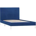 vidaXL Bettgestell Blau Stoff 90x200 cm Modell 1615781