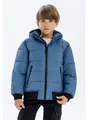 Minoti Winterjacke wattiert Kapuze Blau Gr. 98 für Jungen