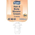 Tork luxuriöse 3‑in‑1 Hair & Body Duschcreme S4, Argan-Vanille-Duft, 1.000ml, 424661