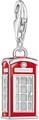 THOMAS SABO Charm-Einhänger rotes LONDON Telefonhäuschen, mit Zirkonia (synth)