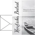 Perleberg Trauerkarten 7810121-2, 116 x 166mm, Klappkarte mit Umschlag, 3 Stück
