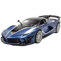 Bburago Modellauto Ferrari FXX K Evo #27 blau, Maßstab 1:18 blau