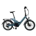 E-Bike Klapprad 2GO - 20 Zoll E-Klapprad, Vollfederung, Reichweite ca. 50 km 7 Gang Shimano, Bafang Hinterradnabenmotor, 378 Wh, BERLIN 2GO dunkelblau