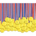 Medaillen Kinder 100 Stück Gold Sieger Medaillen Party Schulwettbewerb Spielzeug