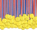 Goldmedaillen Kinder 100 Stück Gewinner Party Schule Sporttag