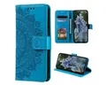 CoverKingz Handyhülle Hülle für Samsung Galaxy S23 Ultra Handyhülle Flip Case Cover Etui 17,27 cm (6,8 Zoll), Klapphülle Schutzhülle mit Kartenfach Schutztasche Motiv Mandala
