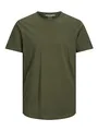 JACK&JONES Basic T-Shirt Rundhals Kurzarm Jersey Baumwolle Shirt Regular Fit JJEBASHER, Grün (Forest Night/Reg),M