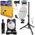 TELESTAR Camping Koffer SAT Anlage Schüssel + Stativ + LNB + Sat Finder Kabel HD