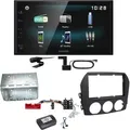 Kenwood DMX-125DAB Bluetooth MP3 USB Digitalradio Einbauset für Mazda MX-5 NC FL
