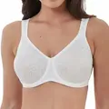 Triumph Lovely Minimizer, Minimierer, Vanillefarbe, Bügel, Muster, Weiblich, Blumenmuster - Weiß - 85D
