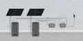 2x MARSTEK B2500 Speicher für Balkonkraftwerk Batterie 2,24KWh +Smartmeter CT002