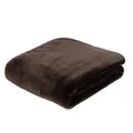 Premium CashmereFeeling Wohn und Kuscheldecke, 500 g/m², 180 x 220 cm  Schoko