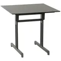 Gartentisch Anthrazit klappbar ca. 80x80x71cm