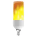 OSRAM LED STAR FLAME STICK Flammenlampe LED-Lampe, Sockel: E14, 0,50W, Warm Comfort Light 1500 K [Energieeffizienzklasse G], Weiß