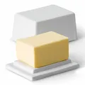 Continenta Butterdose für 125 g Butter Butter Dose Butterschale Keramik Weiß