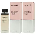 La Rive Queen of Life Woman Eau de Perfume, 2er Pack (2 x 75 ml)
