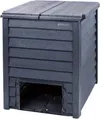 GARANTIA Thermokomposter Thermo Wood Komposter Kunststoff anthrazit-braun 400 L inkl Bodengitte, 400 l