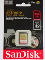 SANDISK Extreme Pro 256 GB SDXC UHS-I Speicherkarte (180 MB/s,A2,Class10,U3,V30)