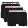 Reebok 3P Barlow Sports Trunk Schwarz Baumwolle Medium Herren