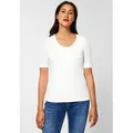 STREET ONE T-Shirt Style Palmira im Basic Style weiß 34 EU
