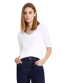 Damen Basic T-Shirt mit blickdichter Front