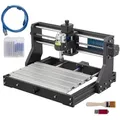 VEVOR CNC 3018 DIY Graviermaschine Pro 300x180x45mm Engraving Machine 3 Achse Mini Gravierer mit GRBL Steuerkarte und Offline Controller