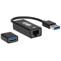 Tripp Lite U336-000-GB-CA USB-C/USB-A auf RJ45 Netzwerkadapter (Stecker auf Buchse), Gigabit-Ethernet 1 Gbit/s, USB 3.2 Gen 1, Windows & MacOS kompatibel, 3 Jahre Garantie