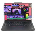 Lenovo Thinkpad E14 Gen 6 Laptop, AMD Ryzen 7 7735HS, 32 GB DDR5 RAM, 2 TB PCIe SSD, 14" WUXGA (1920x1200) IPS Display, AMD Radeon 680M Graphics, Deutsches Tastatur-Layout, Windows 11 Pro, Schwarz