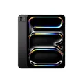 Apple 11" iPad Pro (M4): Ultra Retina XDR Display, 512 GB, 12 MP Querformat Frontkamera/12 MP Rückkamera, LiDAR Scanner, WLAN 6E, Face ID, Batterie für den ganzen Tag, Standardglas – Space Schwarz