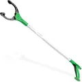 UNGER NiftyNabber Trigger Grip Müllgreifer & Greifzange – drehbarer Kopf mit Einrastfunktion in 90°-Schritten – leicht & ergonomisch – Allzweckgreifer für Haushalt, Garten, Wege – 63 cm